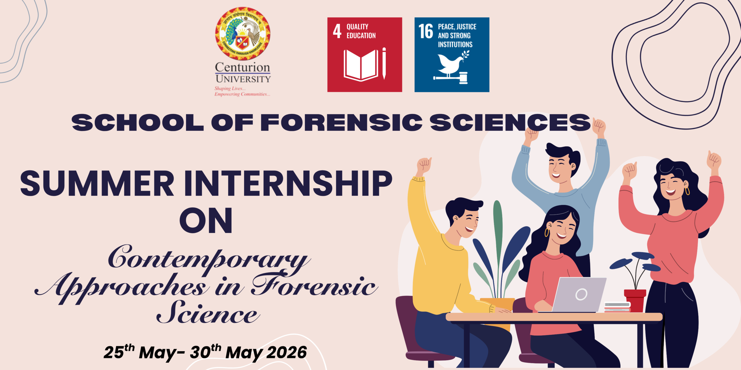 Summer Internship at School of Forensic Sciences