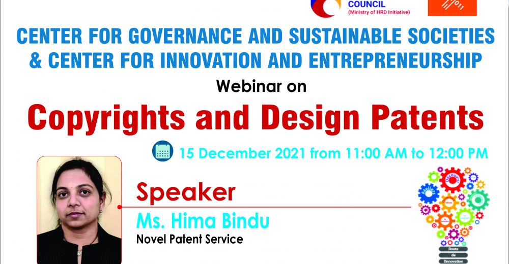 Webinar on Copyrights and Design Patents